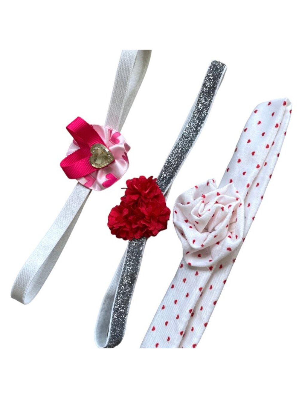 Baby Girls Valentine Headband Lot